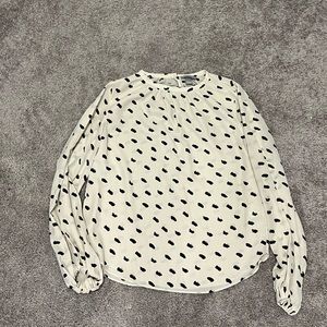 Black and white H&M blouse